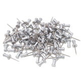 ADVANTUS Aluminum Head Push Pins, Steel 5/8-Inch Point, Silver, 100 per Box (CPAL5)